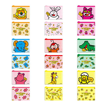 クリアファスナーポーチ