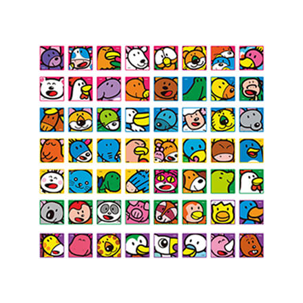 おかおいっぱいいっぱいタオル<ランダム全56種>